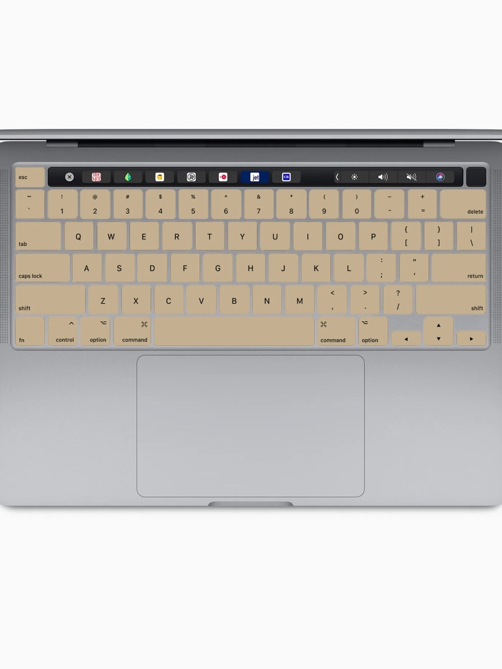 Beige Silicone Keyboard Cover for Laptops